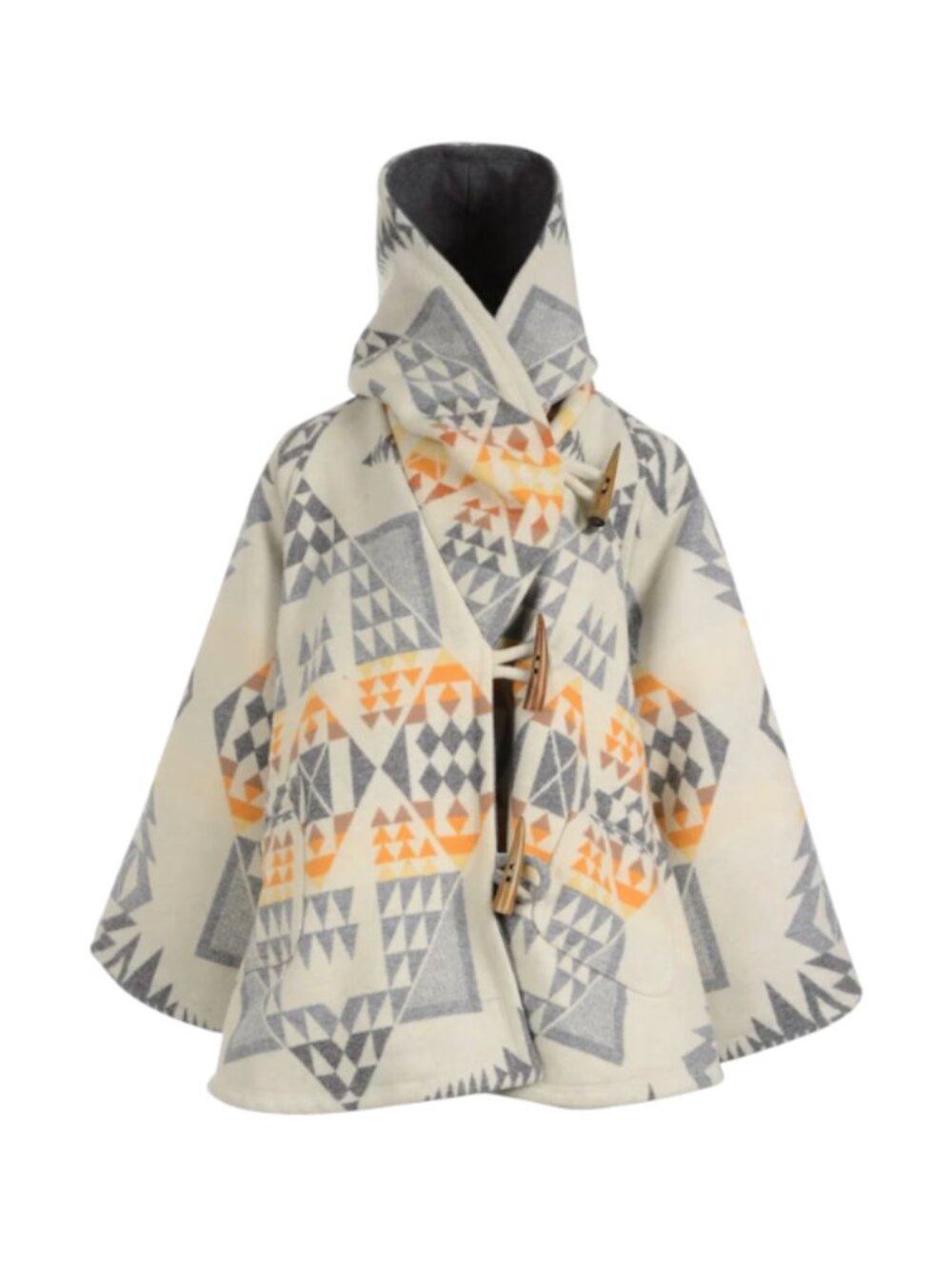 Lindsey Thornburg x Pendleton Arrow Head Poncho Cloak OS Beth Dutton Wool Toggle